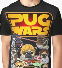 Pug-Kriege Grafik T-Shirt