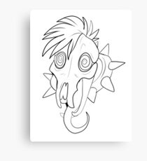 lined punk Canvas Print