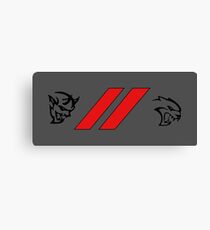 Dodge Hellcat and Demon logo Canvas Print