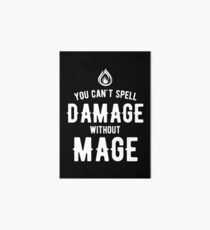 Lámina rígida No puedes deletrear daño sin Mage RPG Gaming