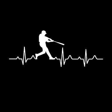 Artwork thumbnail, Baseball Player Heartbeat by designeclipse