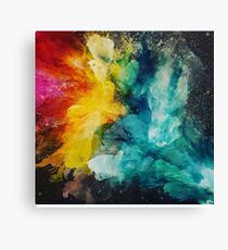 Color explosion in space Canvas Print