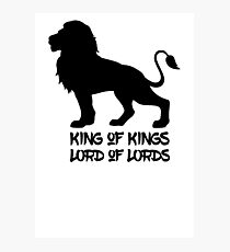 King of Kings Photographic Print