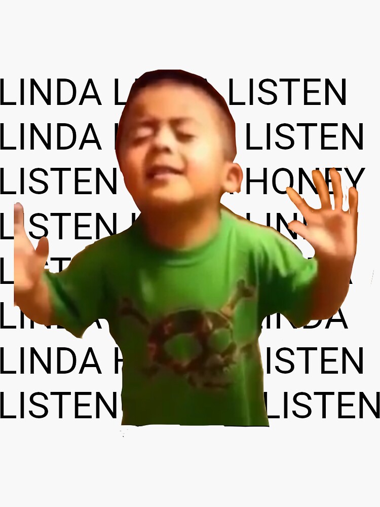 "Linda Listen vine sticker " Sticker by Redbubble