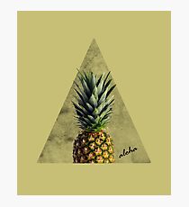 Aloha Sweet Pineapple Geometry Photographic Print