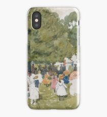 Pedestrians in a Park iPhone Case
