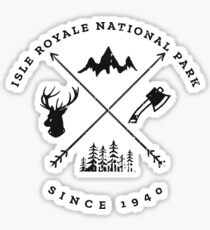 Isle Royale National Park Souvenir Sticker