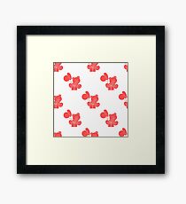 Seamless pattern with children's toys. Framed Print