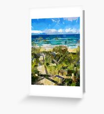 Beach Walk Greeting Card