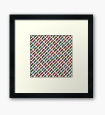 Pattern of colorful racing cars - cars Framed Print