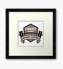 Weight Lifting Framed Print