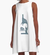 Microscope, electric car. A-Line Dress