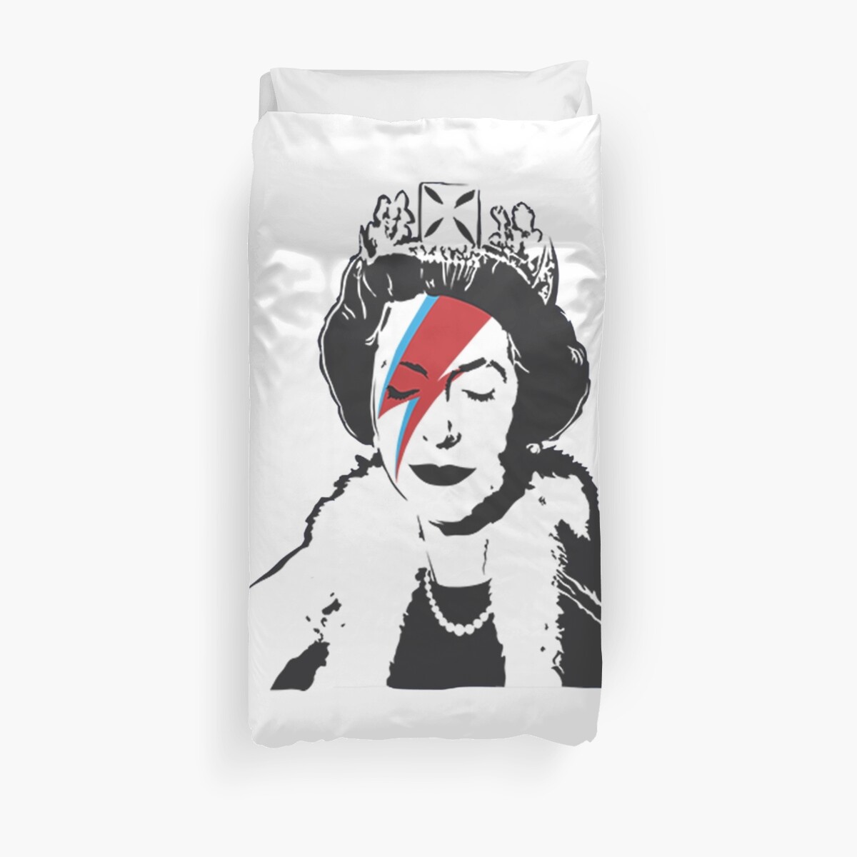 Banksy God Save The Queen Duvet Cover By Thatmerchstore Redbubble