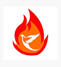 Fire and Faith Photographic Print