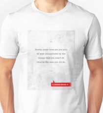 H.Jackson Brown Jr. Quotes - Literary Quotes - Book Lover Gifts - Typewriter Quotes Unisex T-Shirt