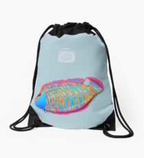 Save the Fish - Detroit become Human (Good for Coloured shirts) Drawstring Bag
