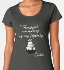 Thunderbolt and Lightening Very Very Frightening Bohemian Galileo Funny Rock Music Design Women's Premium T-Shirt