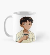 shinji holding a mug on a mug Classic Mug