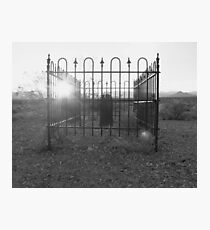 Small town grave yard Photographic Print