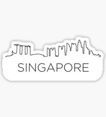 Singapore city outlin Sticker