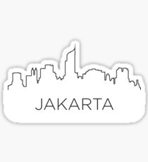 Jakarta city outline Sticker