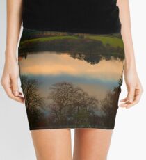 The Lake in November Mini Skirt