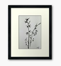 bamboo tree Framed Print