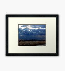 Corn Fields and Storms Framed Print