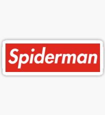 Supreme Parody Spiderman T-shirt Sticker