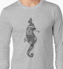 "Cecil" The Steampunk Seahorse Long Sleeve T-Shirt