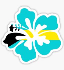 Bahamas Hibiscus Sticker