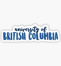 University of British Columbia Sticker