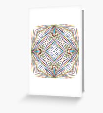 chromatic explosion colorful rainbow seamless repeat pattern Greeting Card