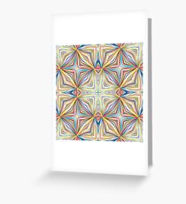 geometric chromatic colorful art abstract seamless repeat pattern Greeting Card