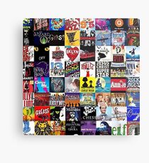 Musicals Collage leggings Metal Print
