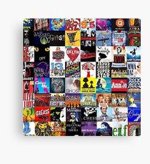 Musicals Collage leggings Canvas Print