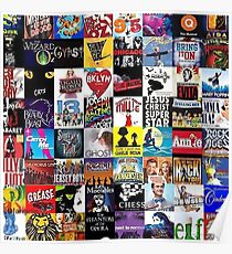 Musicals Collage leggings Poster