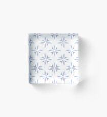 prismatic explosion rainbow seamless colorful repeat pattern Acrylic Block