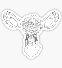 Flower Uterus Sticker