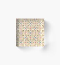 colorful explode art seamless repeat pattern Acrylic Block