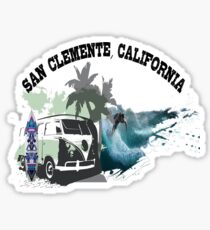 Camping and Windsurfing at San Clemente, California Sticker