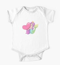 Mermaid Princess With Heart One Piece - Short Sleeve