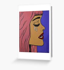 White Tears Greeting Card