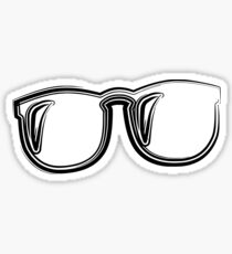 nerd glasses Sticker