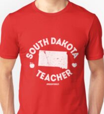 Red For Ed South Dakota Teacher Support Unisex T-Shirt