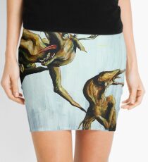 Horn Lake: My Baby Calf (Large Scale Acrylic) Mini Skirt