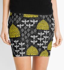Bees and Hives by Andrea Lauren Mini Skirt