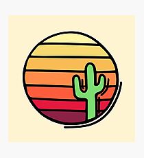 Cactus Circle Photographic Print