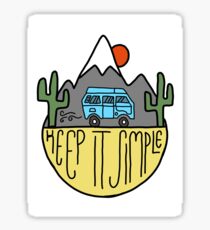 Keep it Simple Sticker