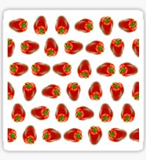 Red peppers pattern Sticker